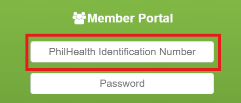 Entering a 12-digit PhilHealth PIN field
