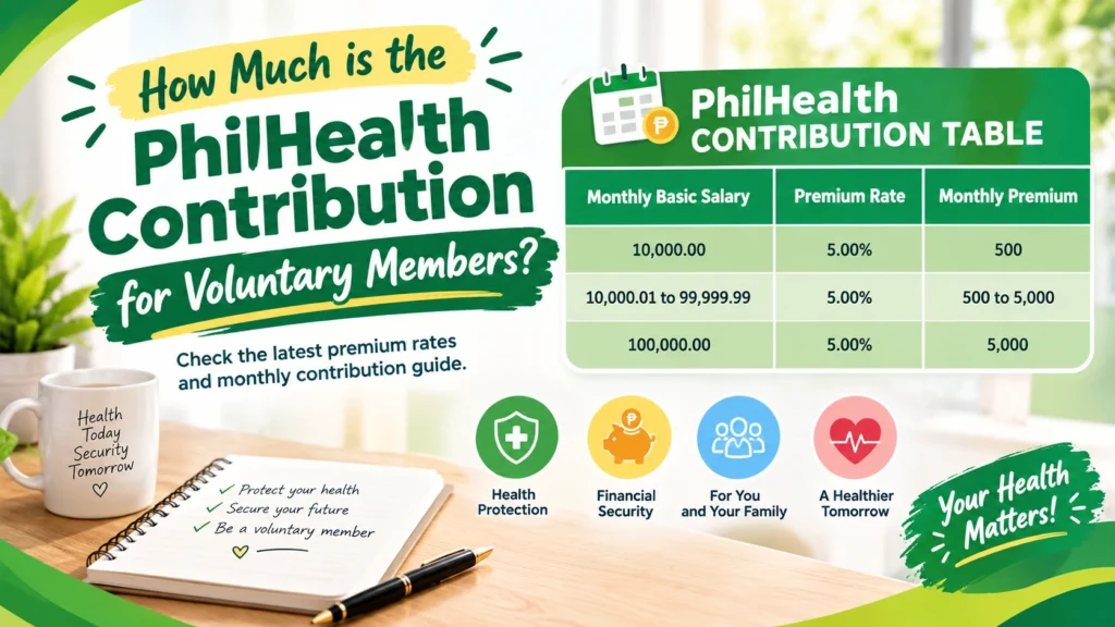 how much is philhealth contribution for voluntary